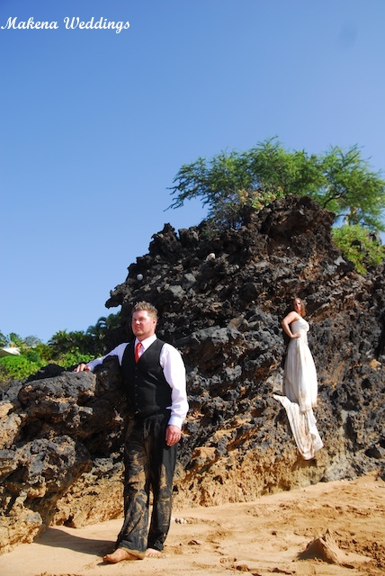 Ivy And Brook Trashing Dress Day At Poolenalena Beach Makena Weddings