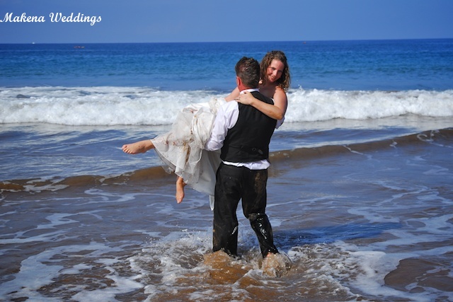 Ivy And Brook Trashing Dress Day At Poolenalena Beach Makena Weddings