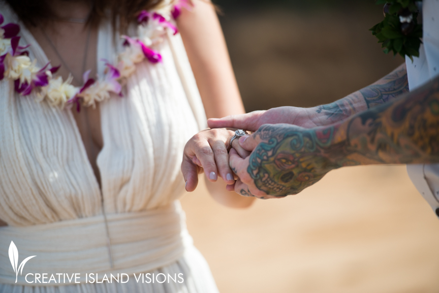 Maui Beach Wedding: Treigh & Chris