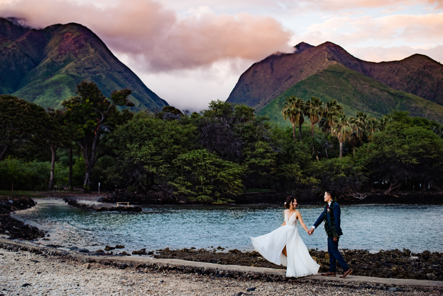 Olowalu Plantation House Maui Wedding: Stella + Mike