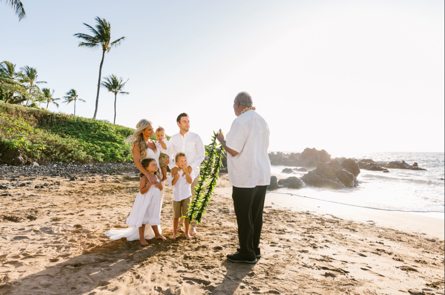 Beach Vow Renewal on Maui
