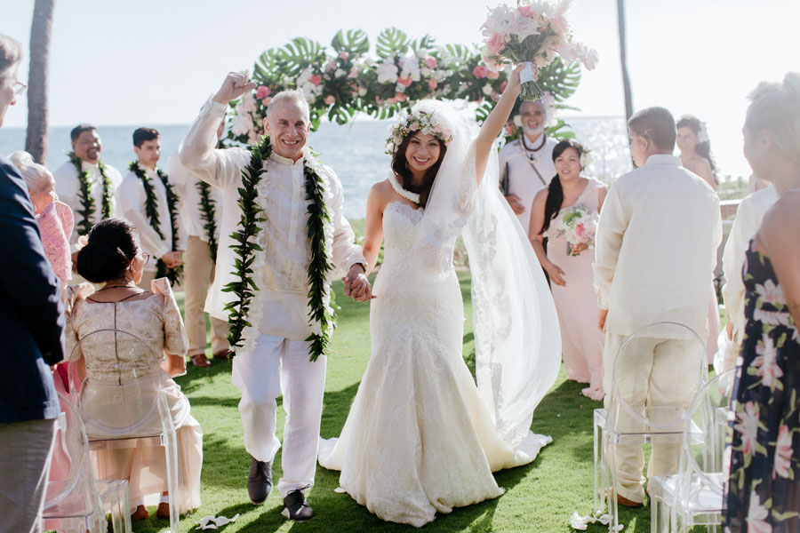 Blush Maui Wedding at Sugar Beach Events