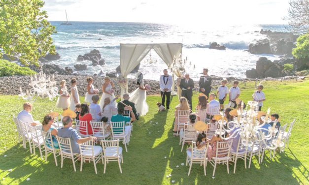 Blush + White Glam Wedding at the Kukahiko Estate