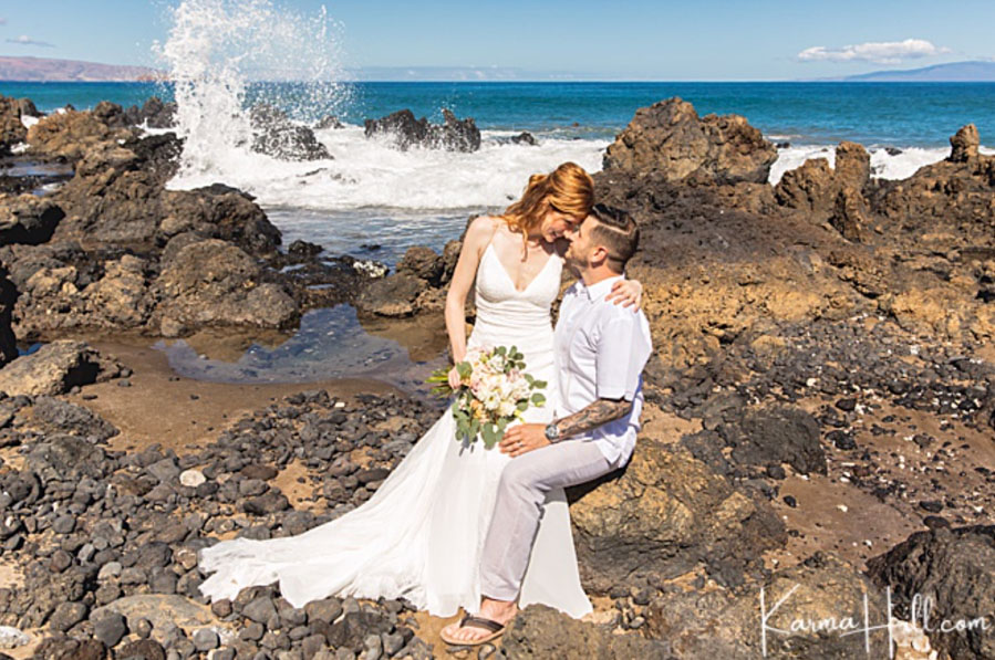 Morning Beach Wedding on Maui