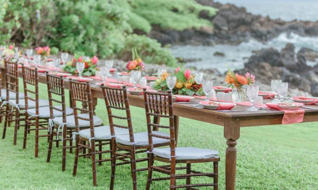 Living Coral Wedding at the Kukahiko Estate