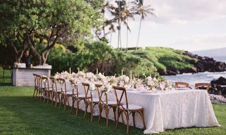 Blush + White Kukahiko Estate Maui Wedding
