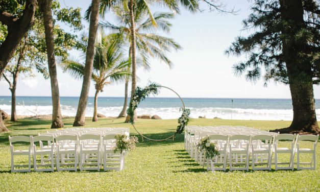 Tropical Greenery Maui Wedding at Olowalu Plantation House