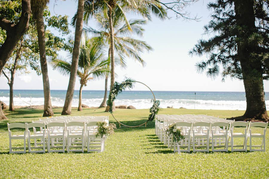 Tropical Greenery Maui Wedding at Olowalu Plantation House