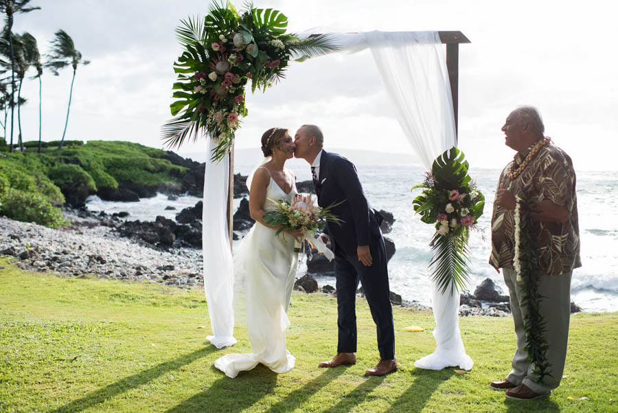 Blush Tropical Maui Wedding at the Kukahiko Estate