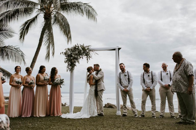 Eucalyptus + White Maui Wedding at the Olowalu Plantation House ...