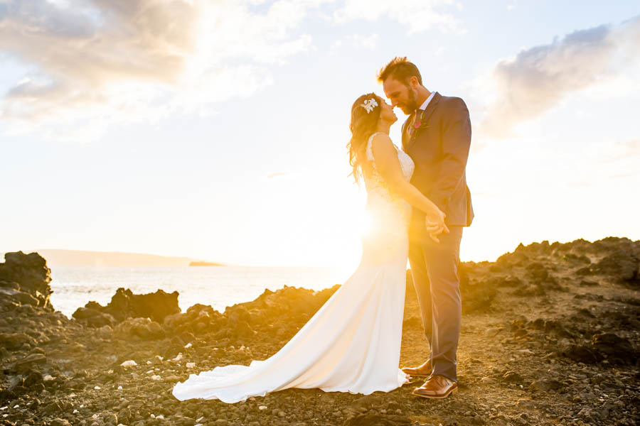 Colorful Maui Wedding at the Kukahiko Estate with Whales!