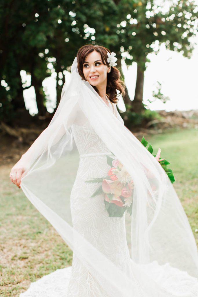 Lush Tropical Elopement at the Olowalu Plantation House - Makena Weddings