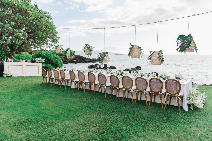 Italy Inspired Oceanfront Maui Wedding