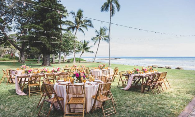 Colorful Tropical Maui Wedding at the Olowalu Plantation House