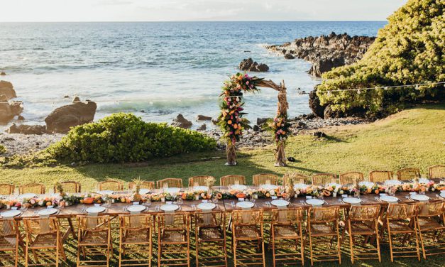 Intimate Colorful Maui Wedding at the Kukahiko Estate