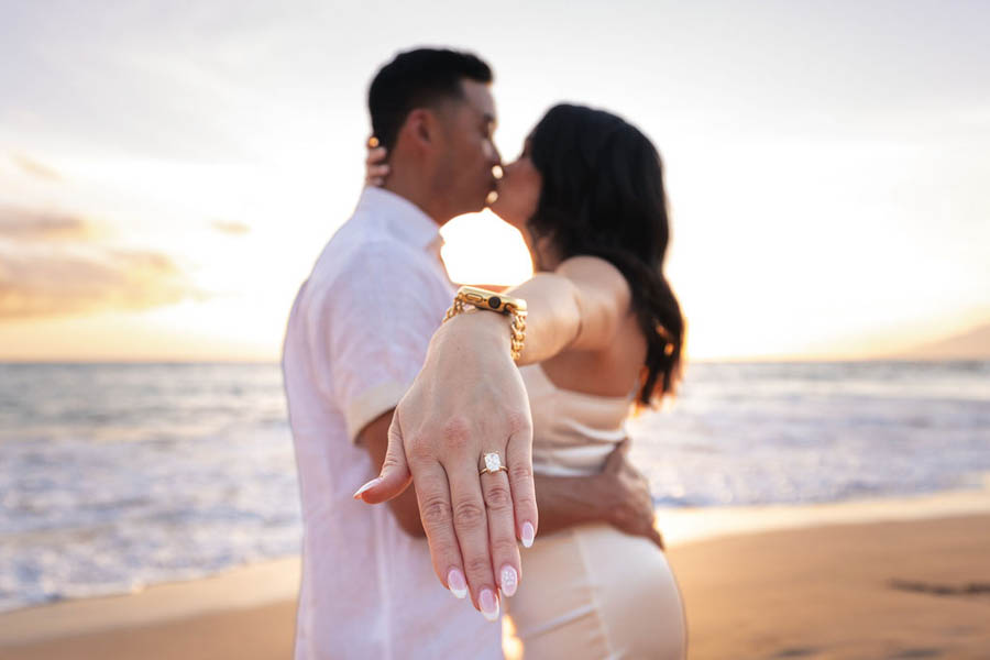 Surprise Maui Beach Proposal with Butterfly Release