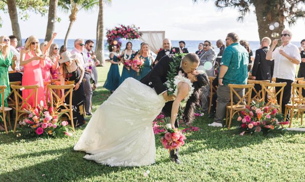 Colorful Maui Wedding Celebration at the Olowalu Plantation House