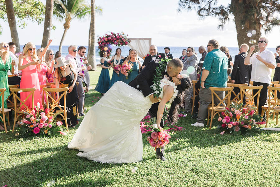 Colorful Maui Wedding Celebration at the Olowalu Plantation House