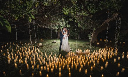 Romantic, Candle-Lit Maui Wedding Reception at Kukahiko Estate