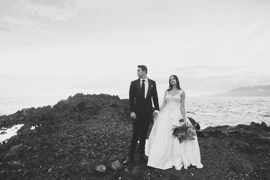 Moody Sunset Wedding Portraits at Kukahiko Estate | Maui Wedding Planner