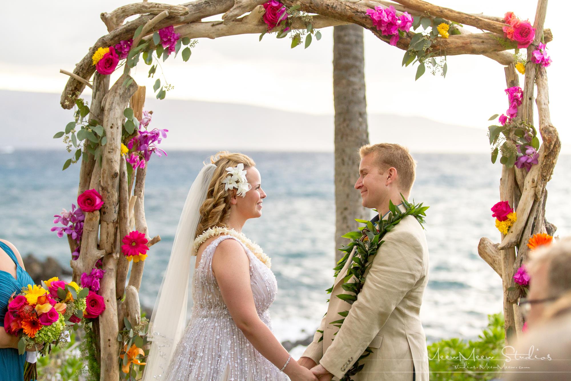 Colorful Maui Destination Wedding at Pono Makena