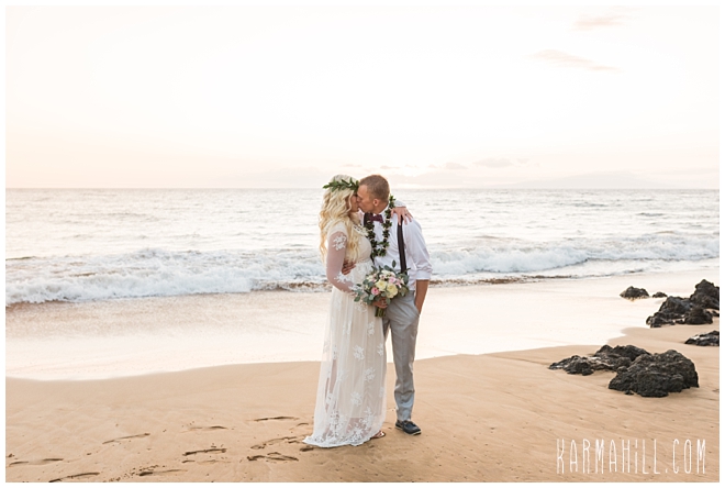 Beach Wedding Elopement in Maui: Chae + Carson