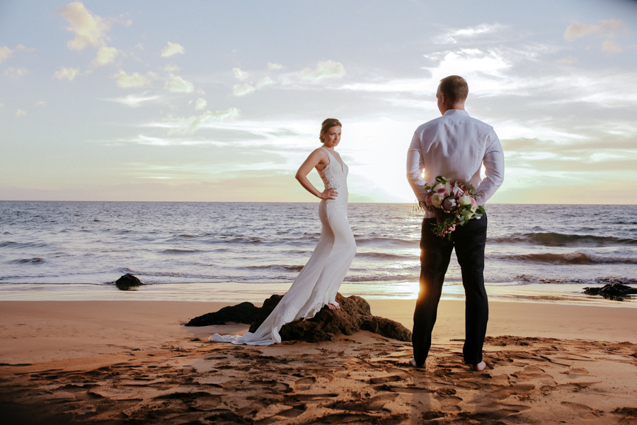 Maui Beach Wedding: Amra + Robert