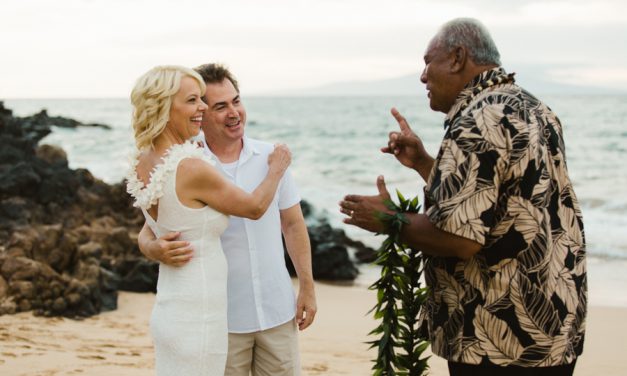 Intimate Maui Beach Wedding: Kristi + Len