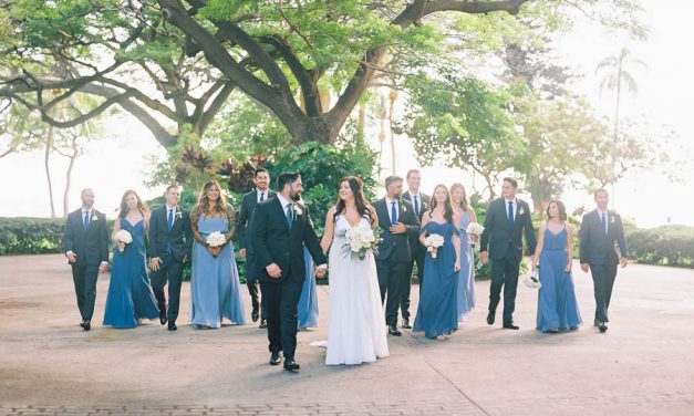 Maui Wedding with Something Blue at the Olowalu Plantation House