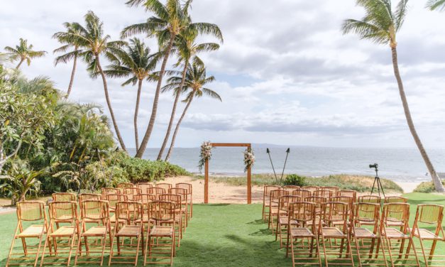 Blush Maui Wedding at Sugar Beach Events