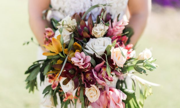Peach Tropical Wedding at Gannon’s Wailea